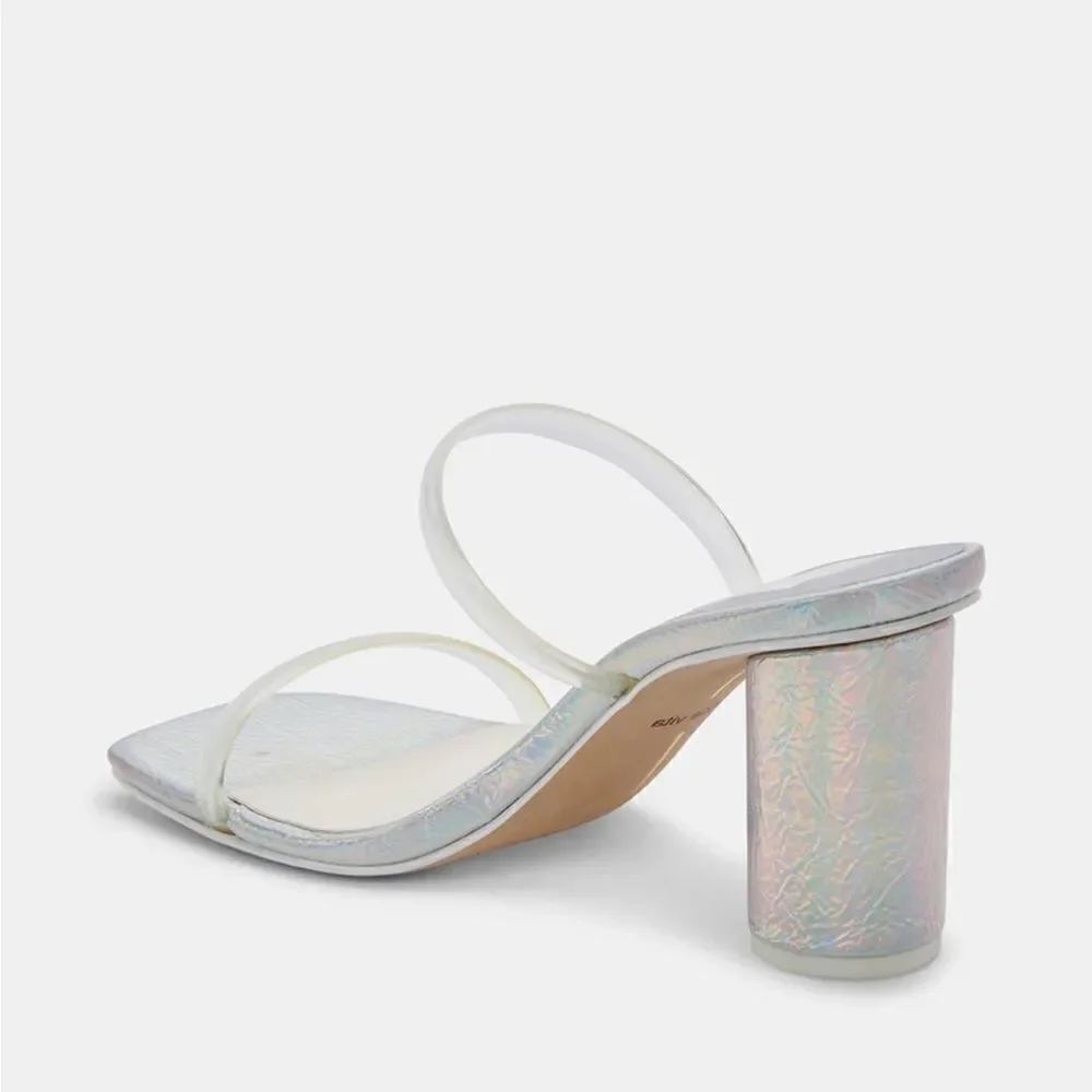 Dolce Vita Noles Iridescent round heel sandals - Picture 4 of 7